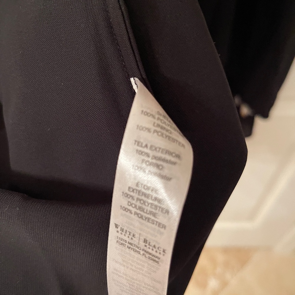 White House Black Market Abstract Floral Keyhole Sleeve Dress | Size 6 - Picture 11 of 13